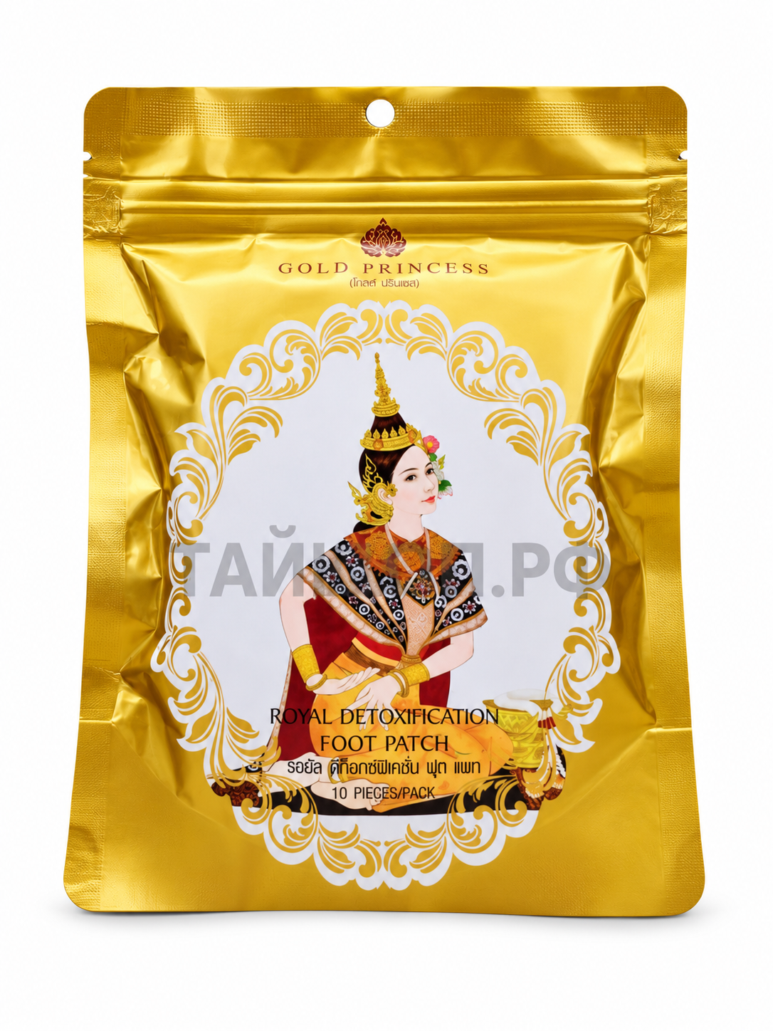 Детокс - патчи для ступней Gold Princess 10 шт.