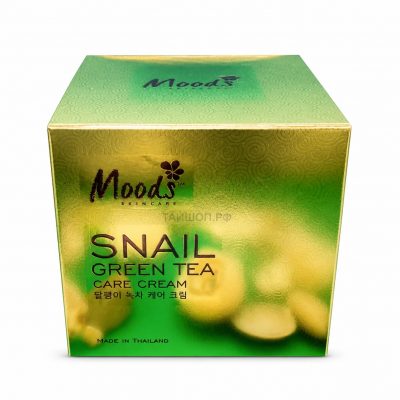 Крем для лица с улиткой и зеленым чаем Snail Green Tea Moods, 50 гр.