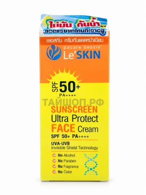 Солнцезащитный крем для лица с водостойкой формулой SPF 50+ PA++++ 30 мл, Le'SKIN 