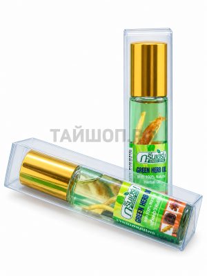Тайский ингалятор в виде масла с травами Green Herb.