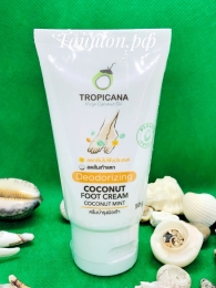 Дезодорирующий крем для ног на основе кокосового масла Tropicana, 50 гр